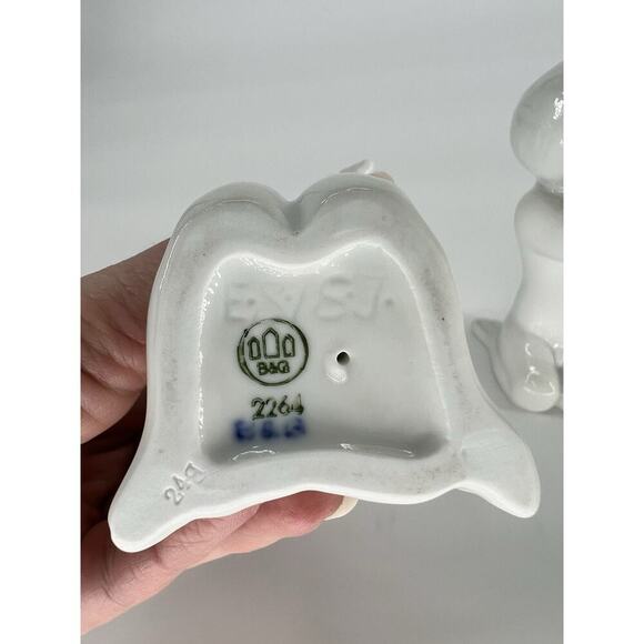 2 Bing & Grondahl B & G Copenhagen #2264 Mermaid Child Conch Shell 4.5" Figurine - Picture 5 of 7